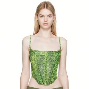 MIAOU VENUS CORSET - LIME PYTHON (XS)